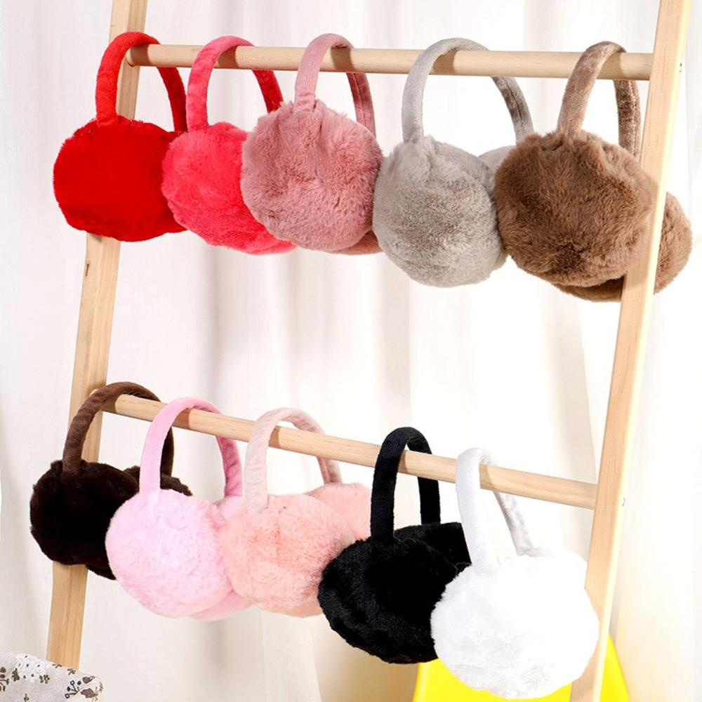 Earmuffs Foldable - Kış kulak Muffs kabarık kadın erkek