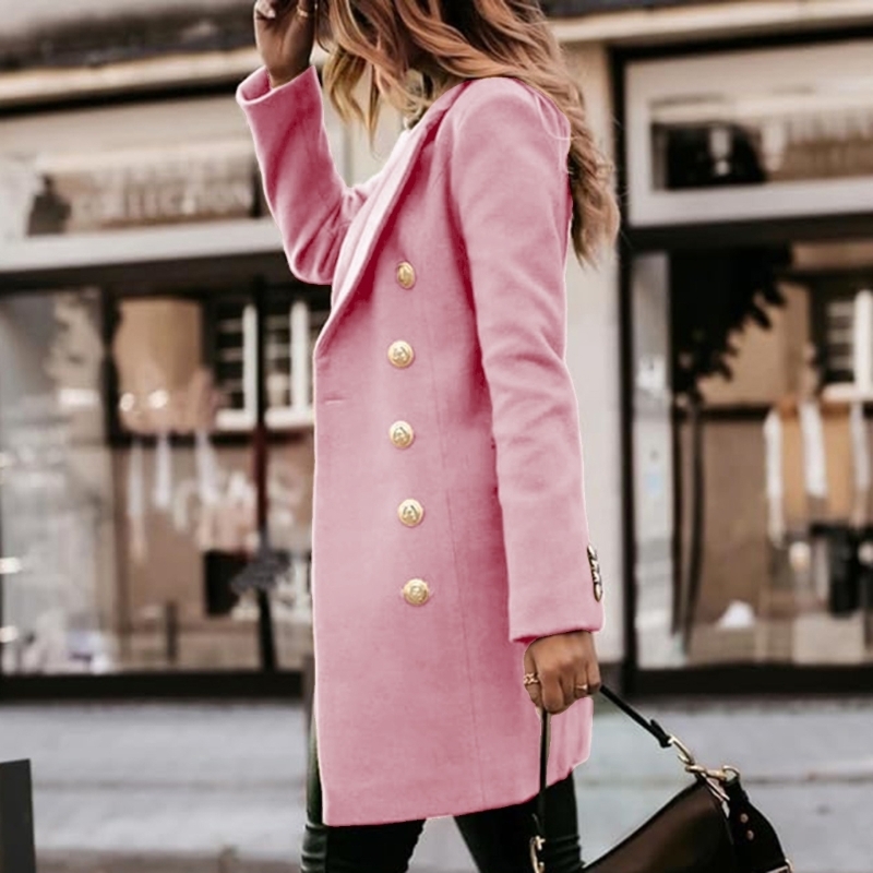 Wool Coat Peacoat - Y5GC Bayan Sonbahar Kış Yün Mont