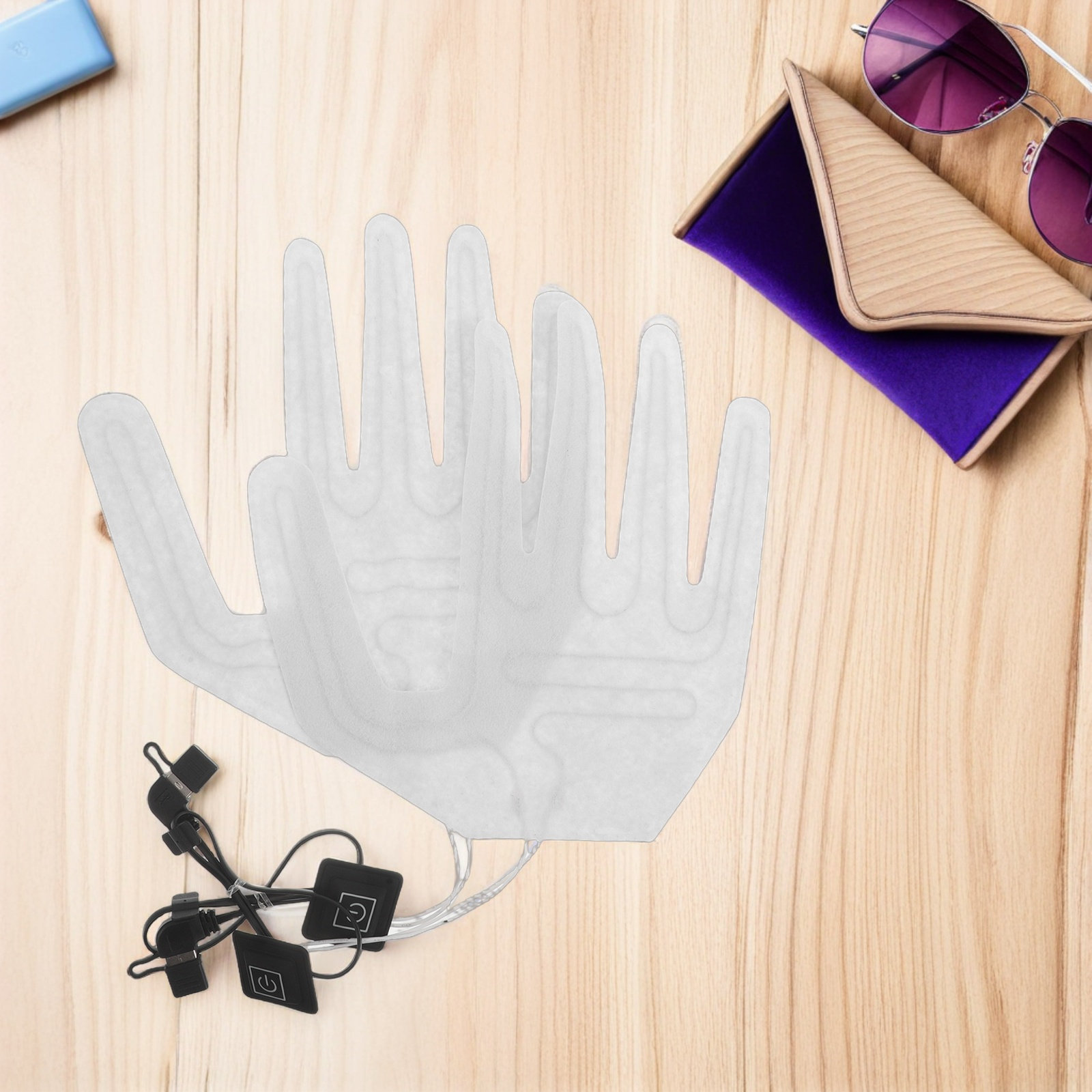 Hand Warmer Electric - 2 Adet Tam Parmak Elektrikli Eldiven