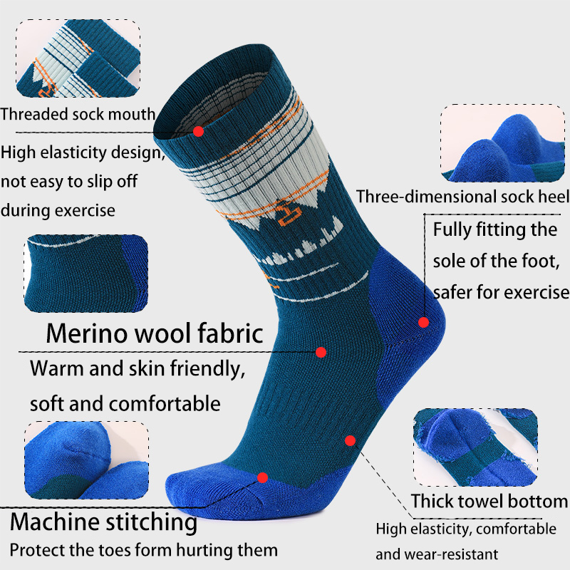 1 çift merinos yünü kayak çora - Thermal Sock Wool incelemesi ve fiyatı