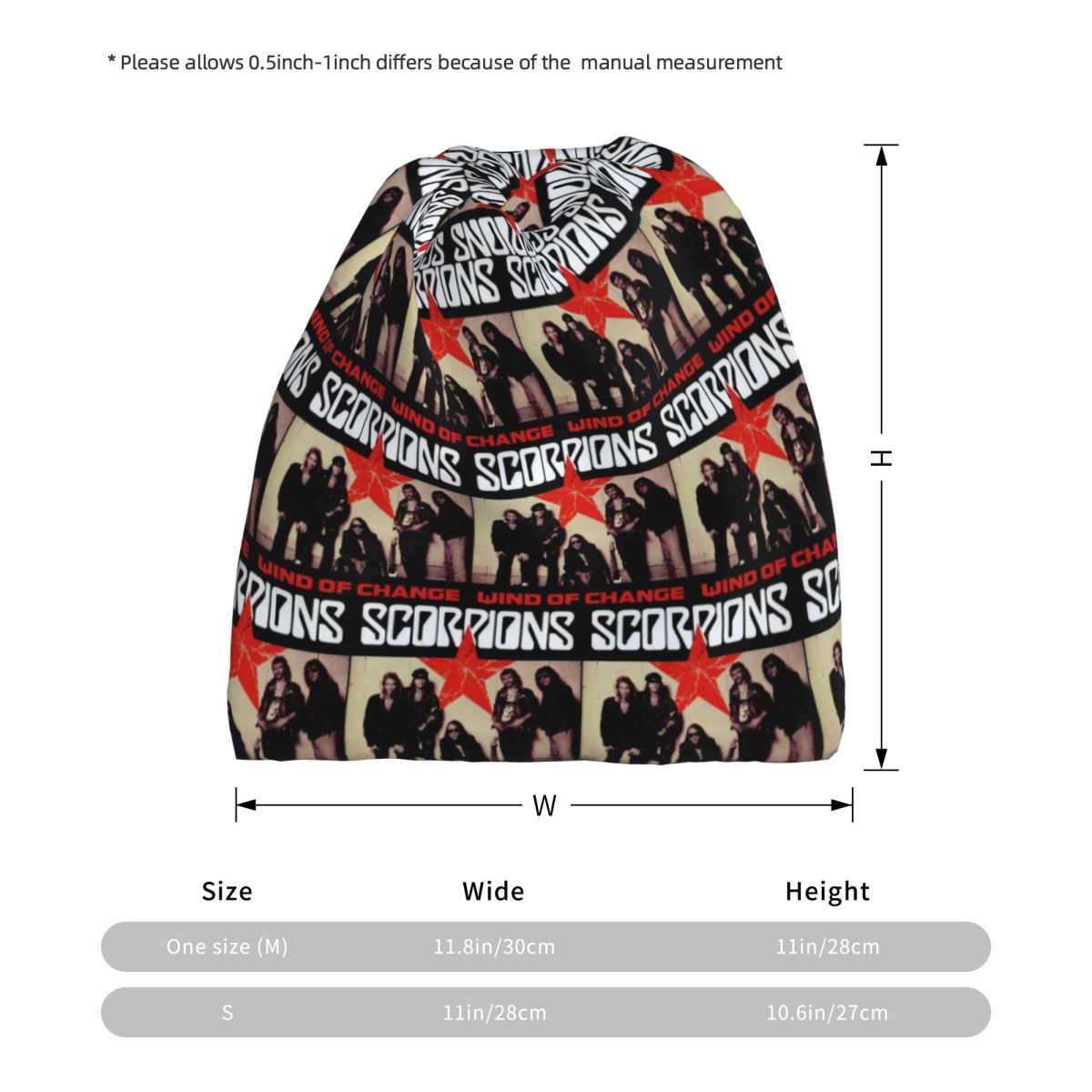 Scorpions Band Rock Bandana Bo - Knit Beanie Hat Warm incelemesi ve fiyatı